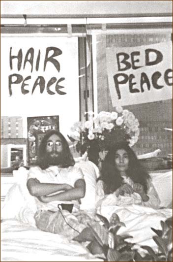 John and Yoko at the Bed-In
